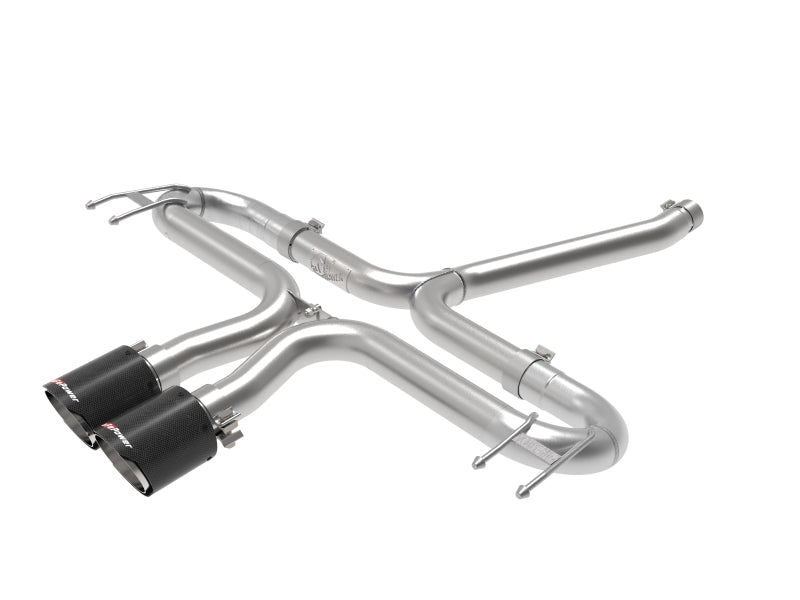 aFe Takeda 2 - 1/2in 304 SS Axle - Back Exhaust w/Carbon Tips 17 - 20 Honda Civic Sport L4 - 1.5L (t) - CPC Performance
