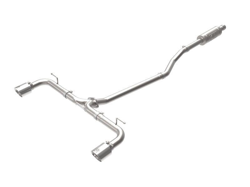 aFe Takeda 2 - 1/2in 304 SS Cat - Back Exhaust w/ Polished Tips 14 - 18 Mazda 3 L4 2.0L/2.5L - CPC Performance