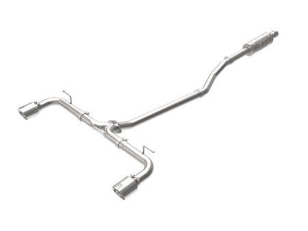 aFe Takeda 2 - 1/2in 304 SS Cat - Back Exhaust w/ Polished Tips 14 - 18 Mazda 3 L4 2.0L/2.5L - CPC Performance