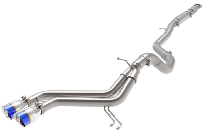 aFe Takeda 2 - 1/2in to 3in SS - 304 Cat - Back Exhaust w/ Blue Flame Tips 13 - 17 Hyundai Veloster L4 - 1.6L - CPC Performance