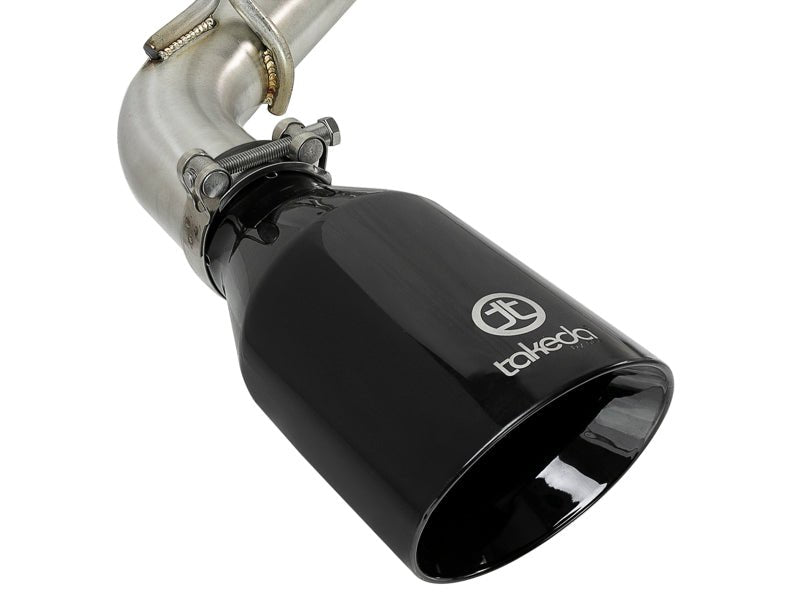 aFe Takeda 2.5in 304 SS Cat - Back Exhaust System w/ Black Tips 16 - 18 Infiniti Q50 V6 - 3.0L (tt) - CPC Performance