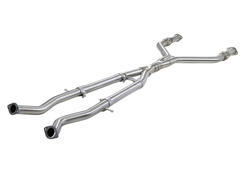 aFe Takeda 2.5in to 3in 304 SS Y - Pipe Exhaust System 16 - 18 Infiniti Q50/Q60 V6 - 3.0L (tt) - CPC Performance