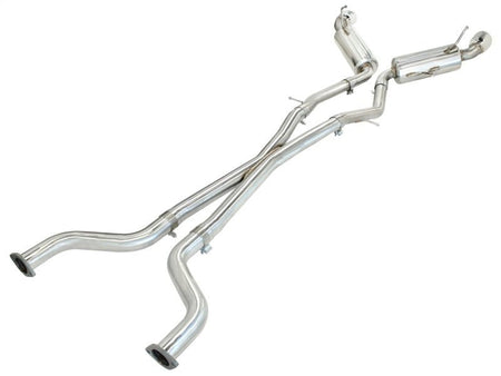 aFe Takeda 2.5inch SS Exhaust Cat - Back 09 - 13 Nissan 370Z V6 3.7L Polished Tips - CPC Performance