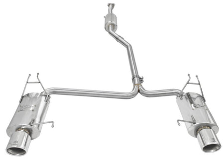 aFe Takeda Exhaust 2.25in to 2in Dia 304SS Cat - Back w/Polished Tips 08 - 12 Honda Accord Coupe V6 3.5L - CPC Performance