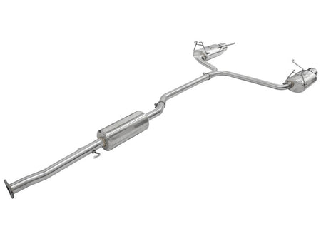 aFe Takeda Exhaust 2.25in to 2in Dia 304SS Cat - Back w/Polished Tips 08 - 12 Honda Accord Coupe V6 3.5L - CPC Performance