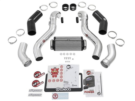 aFe Takeda Intake Stage - 2 Polished Pro DRY S 09 - 17 Nissan 370Z V6 3.7L - CPC Performance