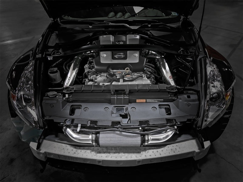 aFe Takeda Intake Stage - 2 Polished Pro DRY S 09 - 17 Nissan 370Z V6 3.7L - CPC Performance