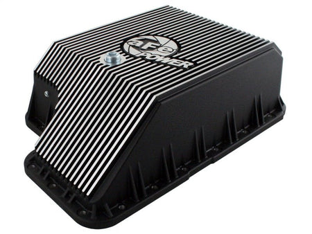afe Transmission Pan (Black); Ford Diesel Trucks 03 - 10 V8 - 6.0/6.4L (td) - CPC Performance