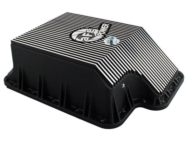 afe Transmission Pan (Black); Ford Diesel Trucks 03 - 10 V8 - 6.0/6.4L (td) - CPC Performance