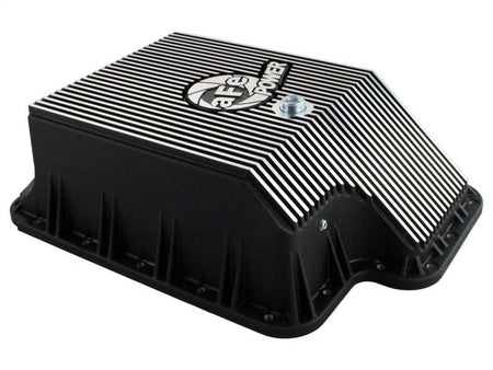afe Transmission Pan (Black); Ford Diesel Trucks 03 - 10 V8 - 6.0/6.4L (td) - CPC Performance