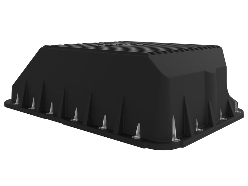 afe Transmission Pan (Black); Ford Diesel Trucks 03 - 10 V8 - 6.0/6.4L (td) - CPC Performance