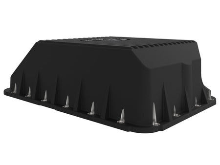 afe Transmission Pan (Black); Ford Diesel Trucks 03 - 10 V8 - 6.0/6.4L (td) - CPC Performance