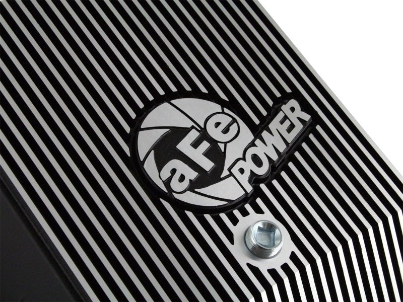 afe Transmission Pan (Black); Ford Diesel Trucks 03 - 10 V8 - 6.0/6.4L (td) - CPC Performance