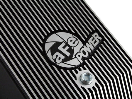 afe Transmission Pan (Black); Ford Diesel Trucks 03 - 10 V8 - 6.0/6.4L (td) - CPC Performance