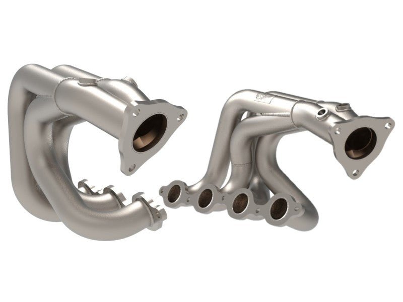 aFe Twisted 304SS Header 2020 Chevy Corvette (C8) 6.2L V8 - Titanium Ceramic Coated - CPC Performance