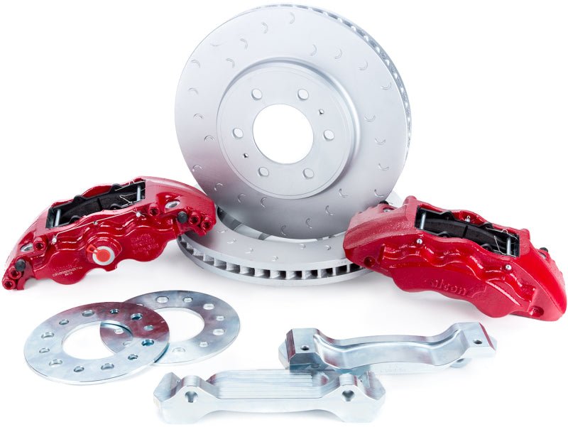 Alcon 09 - 20 F - 150/Raptor Gen1 - 2 347x36mm Rotors 6 - Piston Red Front Brake Kit Requires alcAC011507NAN - CPC Performance