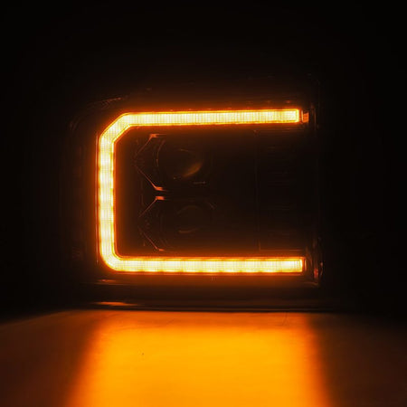 AlphaRex 05 - 07 Ford Super Duty/Excursion LUXX - Series LED Projector Headlights - Alpha - Black - CPC Performance