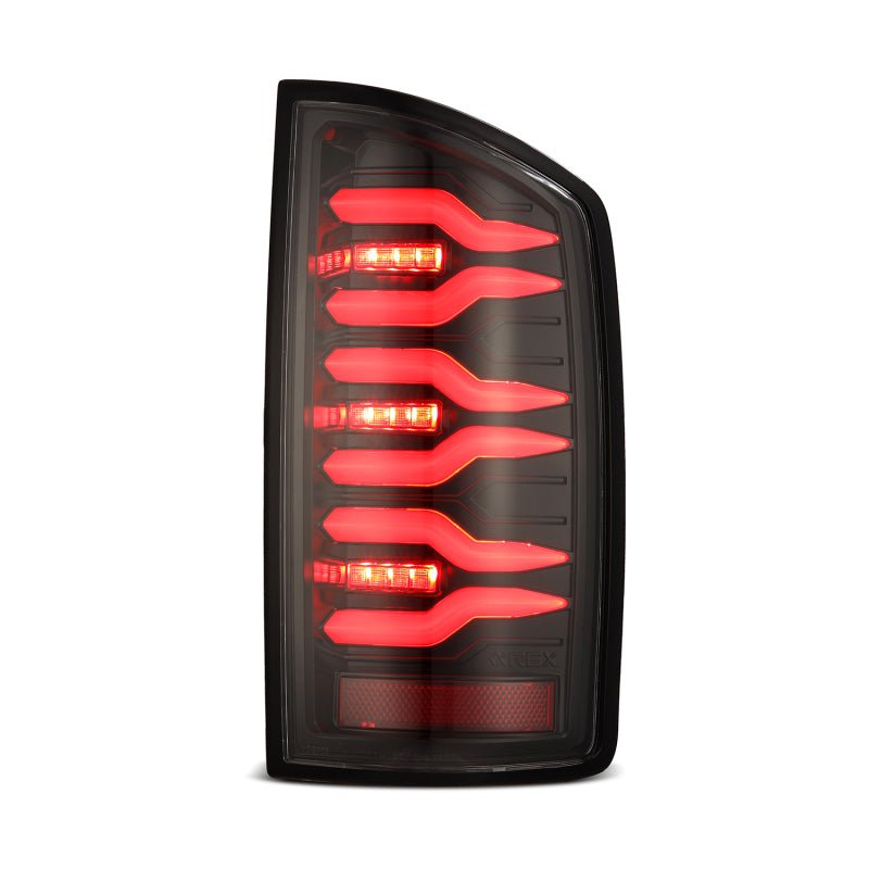 AlphaRex 07 - 08 Dodge Ram1500/07 - 09 Dodge Ram 2500+3500 Luxx - Series LED Tail Lights(Pair) Alpha Black - CPC Performance
