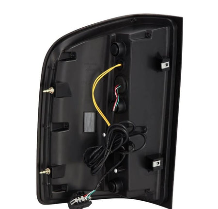 AlphaRex 07 - 13 Chevrolet Silverado 1500 (Ex. Hybrid Models) LUXX - Series LED Tail Lights Alpha - Black - CPC Performance