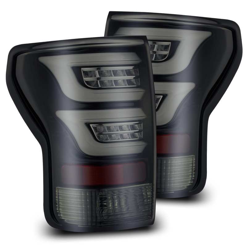 AlphaRex 07 - 13 Toyota Tundra PRO - Series LED Tail Lights Jet Black - CPC Performance