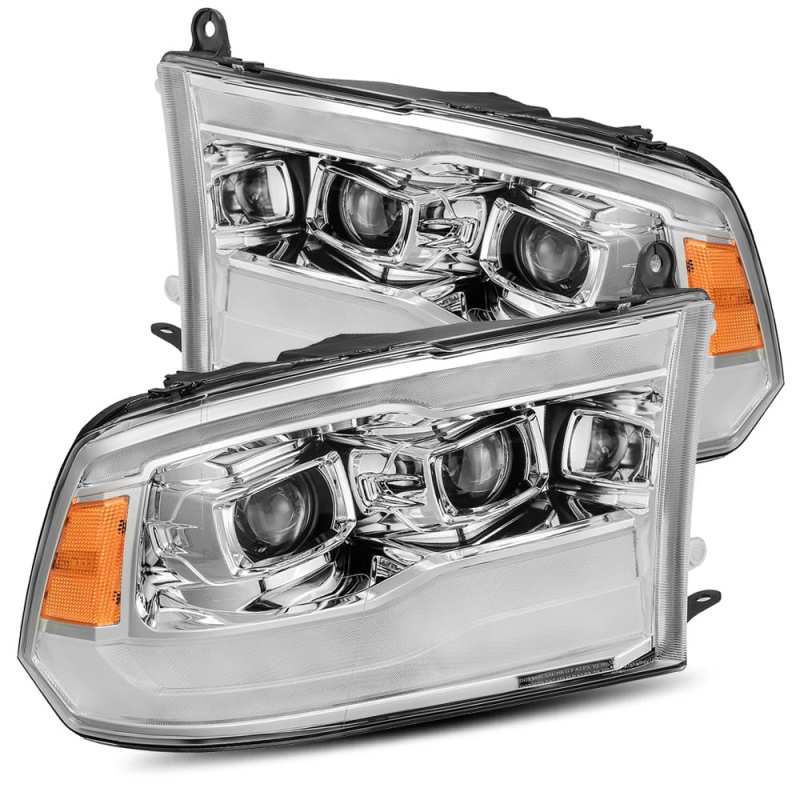 AlphaRex 09 - 18 Dodge Ram 1500HD PRO - Series Projector Headlights Plank Style Chrome w/Seq Signal/DRL - CPC Performance