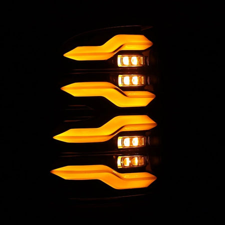 AlphaRex 09 - 18 Dodge Ram Luxx - Series LED Tail Lights Alpha - Black w/ Activation Light & Seq. Signal - CPC Performance