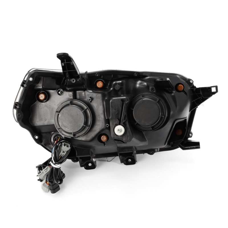 AlphaRex 10 - 13 Toyota 4Runner LUXX LED Proj Headlights Plank Style Black w/Seq Signal/DRL - CPC Performance