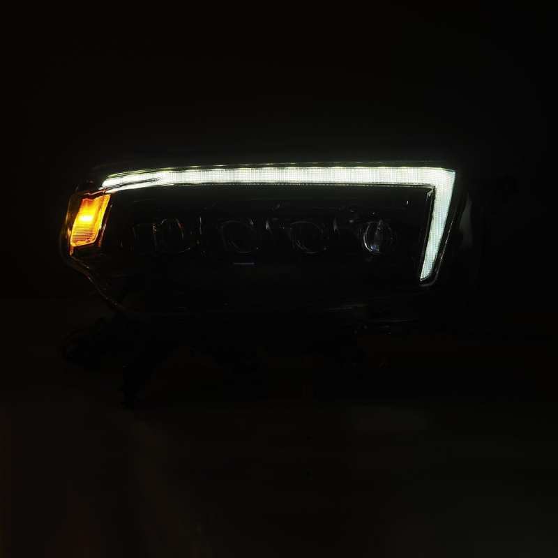 AlphaRex 10 - 13 Toyota 4Runner NOVA LED Proj Headlights Plank Style Alpha Black w/Seq Signal/DRL - CPC Performance