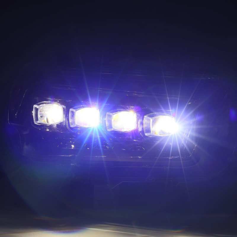 AlphaRex 10 - 13 Toyota 4Runner NOVA LED Proj Headlights Plank Style Alpha Black w/Seq Signal/DRL - CPC Performance