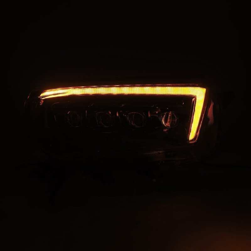 AlphaRex 10 - 13 Toyota 4Runner NOVA LED Proj Headlights Plank Style Alpha Black w/Seq Signal/DRL - CPC Performance