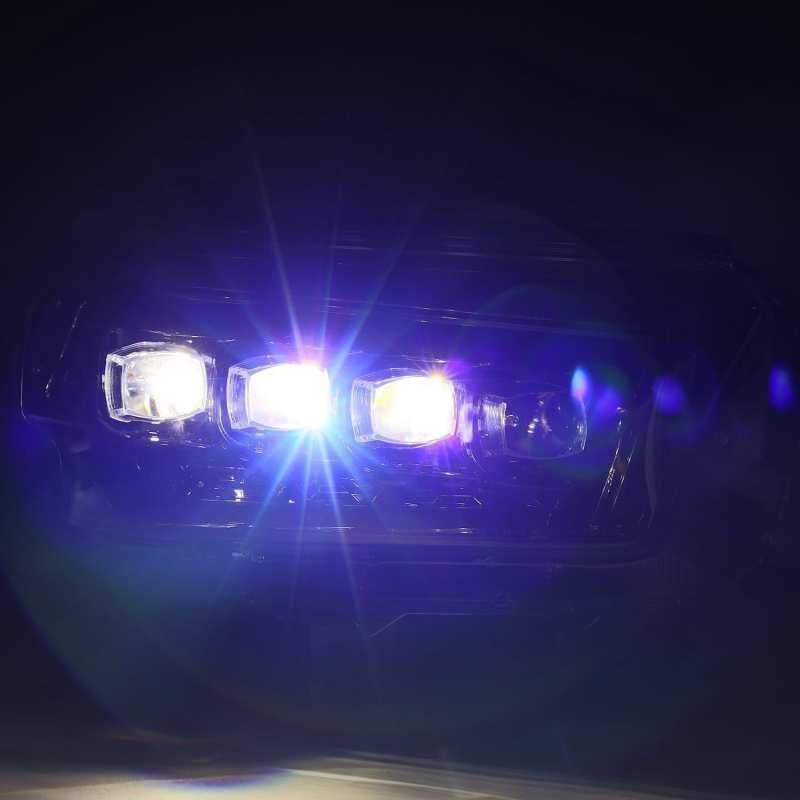 AlphaRex 10 - 13 Toyota 4Runner NOVA LED Proj Headlights Plank Style Alpha Black w/Seq Signal/DRL - CPC Performance