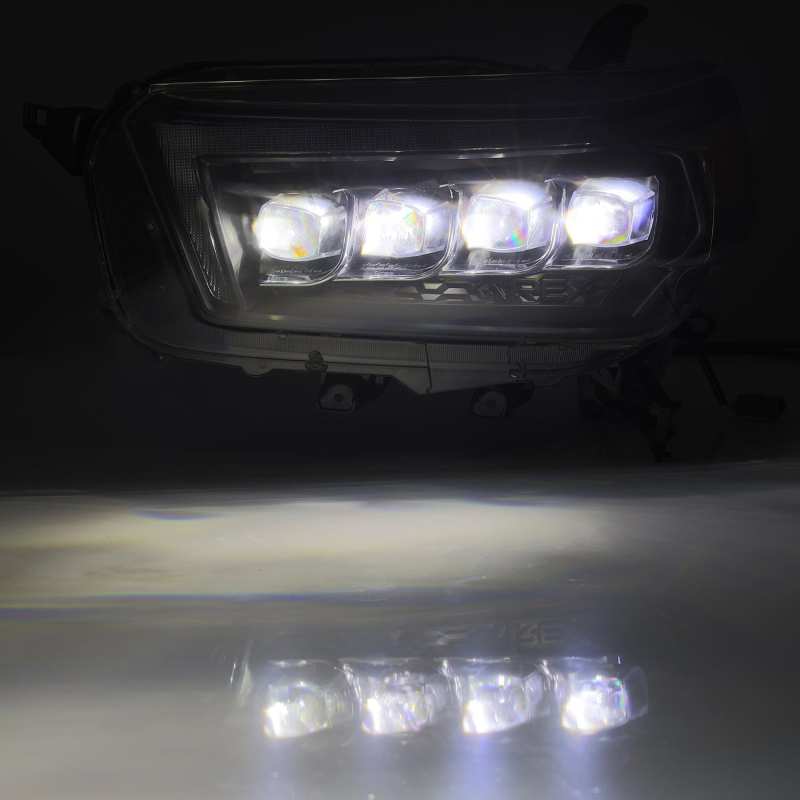 AlphaRex 10 - 13 Toyota 4Runner NOVA LED Projector Headlights Plank Style Black w/Seq Signal/DRL - CPC Performance