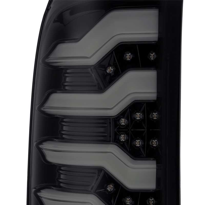 AlphaRex 14 - 18 GMC Sierra 1500 PRO - Series LED Tail Lights Jet Black - CPC Performance