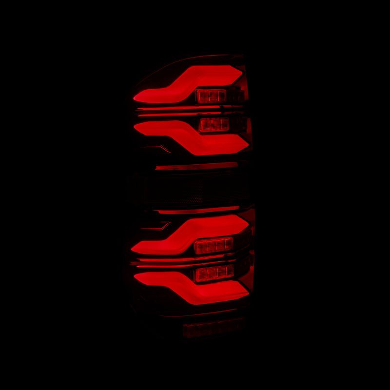 AlphaRex 14 - 21 Toyota Tundra LUXX LED Taillights Black/Red w/Activ Light/Seq Signal - CPC Performance