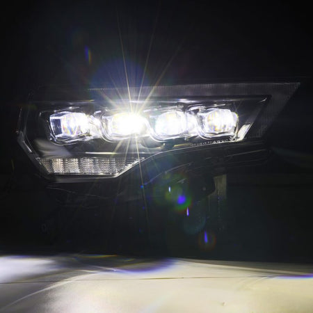 AlphaRex 14 - 22 Toyota 4Runner (2021 Req. Conv) NOVA LED Proj HL Blk w/Actv Light & Seq. Sig + SB DRL - CPC Performance