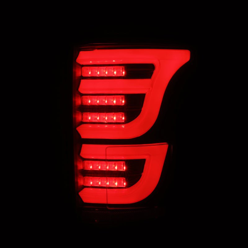 AlphaRex 15 - 20 Ford F150 Luxx - Series LED Tail Lights Alpha - Black - CPC Performance