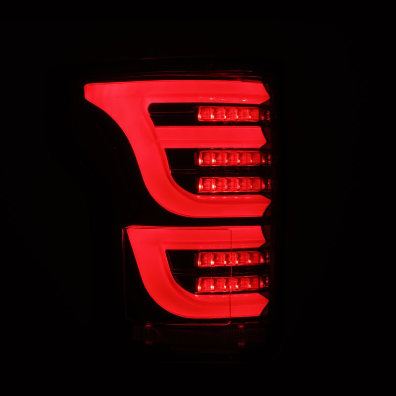 AlphaRex 15 - 20 Ford F150 Luxx - Series LED Tail Lights Alpha - Black - CPC Performance