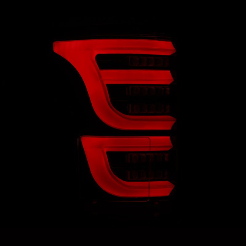 AlphaRex 15 - 20 Ford F150 Luxx - Series LED Tail Lights Alpha - Black - CPC Performance