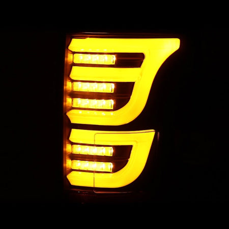 AlphaRex 15 - 20 Ford F150 Luxx - Series LED Tail Lights Alpha - Black - CPC Performance