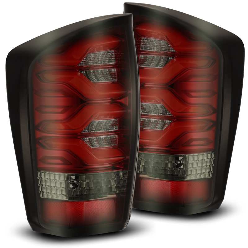 AlphaRex 16 - 20 Toyota Tacoma PRO - Series LED Tail Lights Red Smoke - CPC Performance