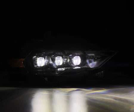 AlphaRex 18 - 20 Ford Mustang NOVA LED Proj Headlights Alpha - Black w/Activ Light/Seq Signal/Switch DRL - CPC Performance