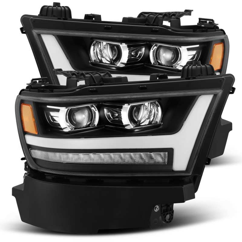 AlphaRex 19 - 20 Ram 1500HD PRO - Series Proj Headlight Plnk Style Blk w/Activ Light/Seq Signal/Plnk DRL - CPC Performance