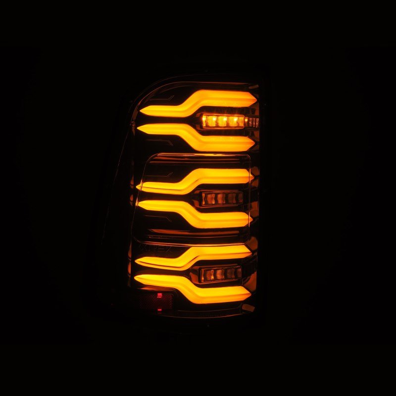 AlphaRex 19 - 21 Dodge Ram 1500 Luxx - Series LED Tail Lights Alpha - Black w/Activ Light/Seq Signal - CPC Performance