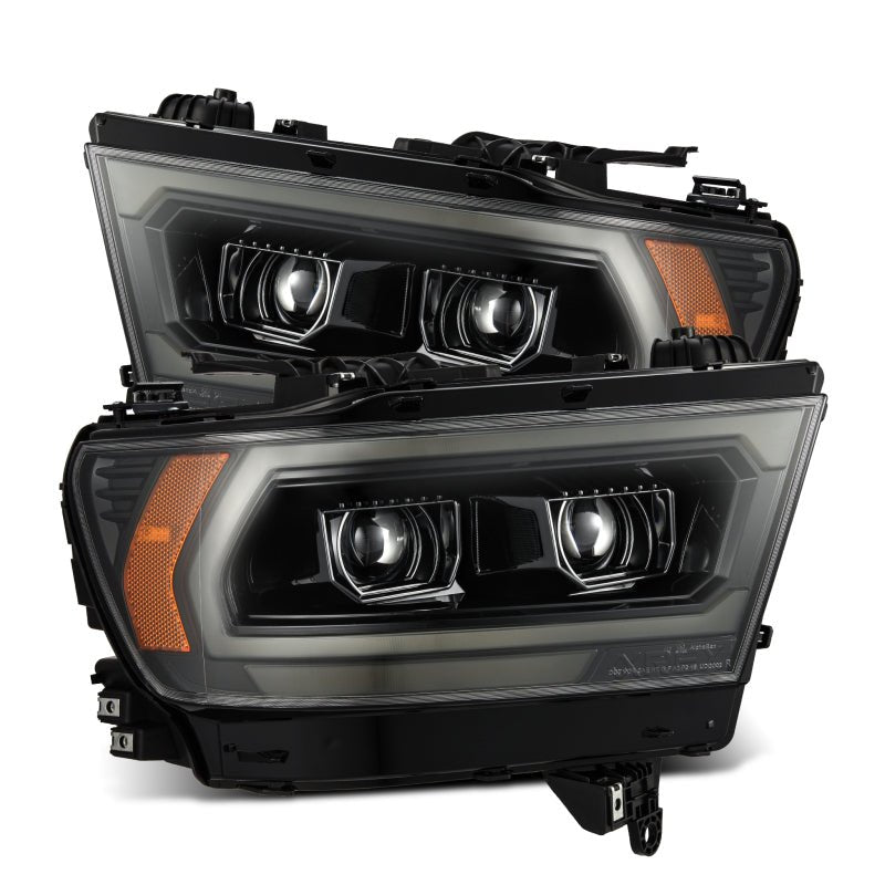 AlphaRex 19 - 22 Ram 1500 LUXX LED Projector Headlights Alpha Black - CPC Performance