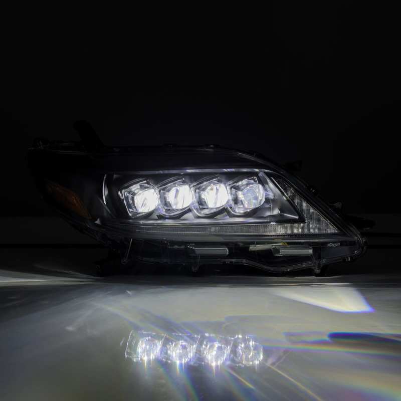 AlphaRex 2011+ Toyota Sienna NOVA LED Proj Headlights Plank Style Black w/Activ Light/Seq Signal/DRL - CPC Performance