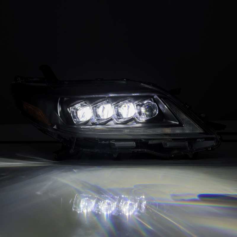AlphaRex 2011+ Toyota Sienna NOVA LED Proj Headlights Plank Style Black w/Activ Light/Seq Signal/DRL - CPC Performance