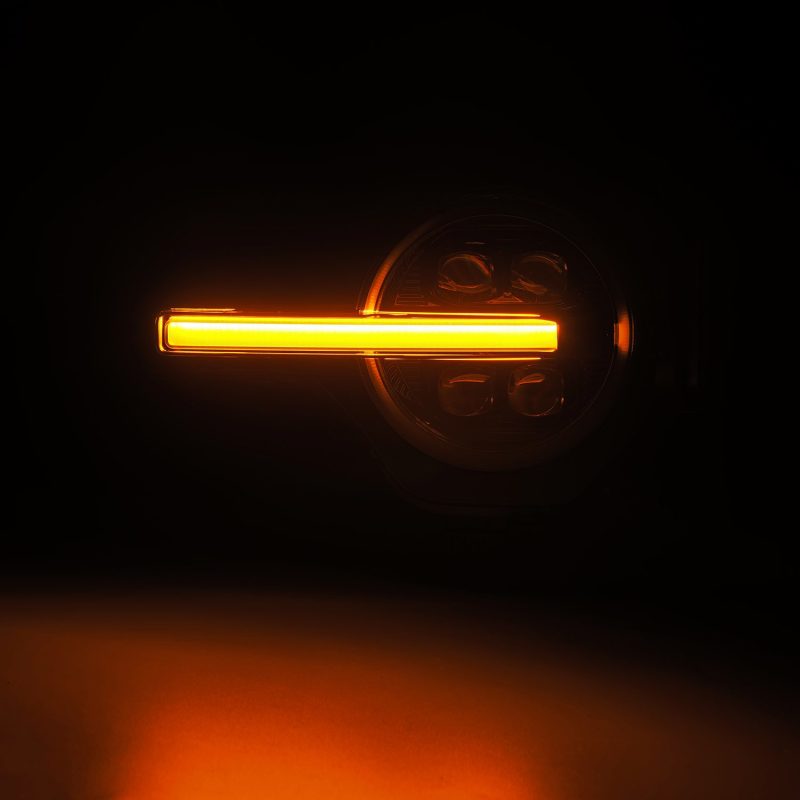 AlphaRex 21 - 23 Ford Bronco NOVA LED Proj Headlights Alpha - Black w/Activ Light/Seq Signal/DRL - CPC Performance