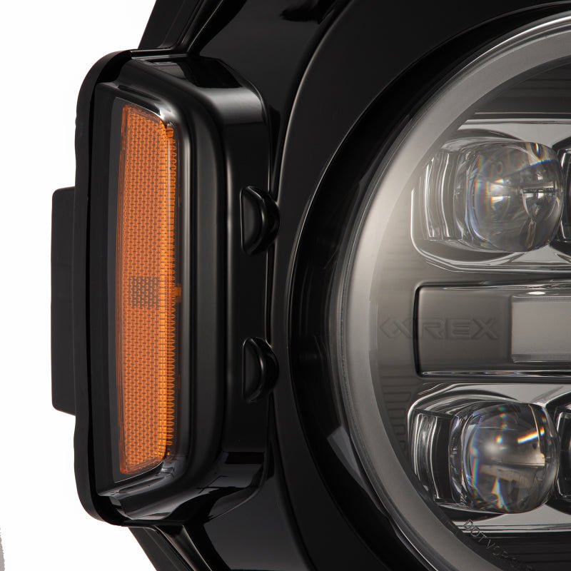 AlphaRex 21 - 23 Ford Bronco NOVA LED Projector Headlights Black - CPC Performance