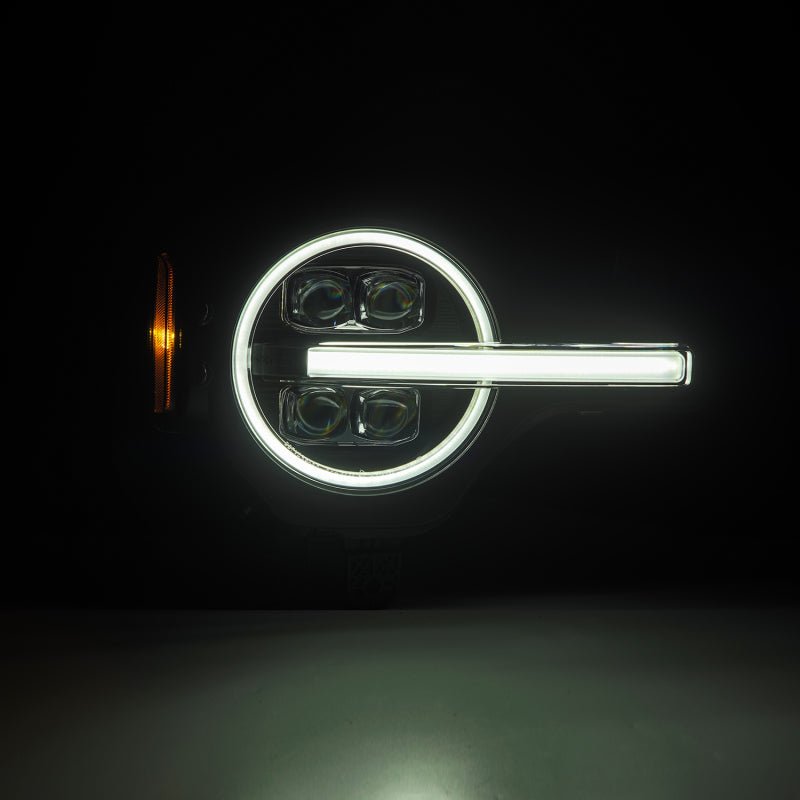 AlphaRex 21 - 23 Ford Bronco NOVA LED Projector Headlights Black - CPC Performance