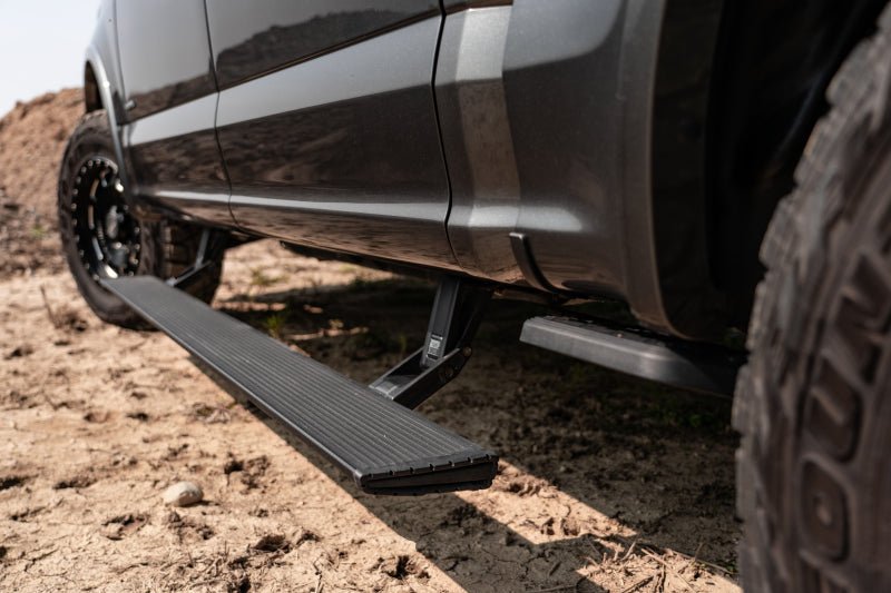 AMP Research 2019 Chevy Silverado 1500 Crew PowerStep Xtreme - Black (Incl OEM Style Illumination) - CPC Performance